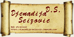 Đenadija Seizović vizit kartica